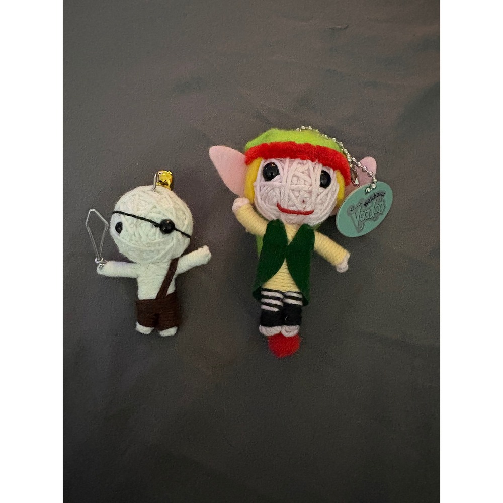 Watchover Voodoo String Doll Keychain Set Elf and Pirate Mummy Bag Charms